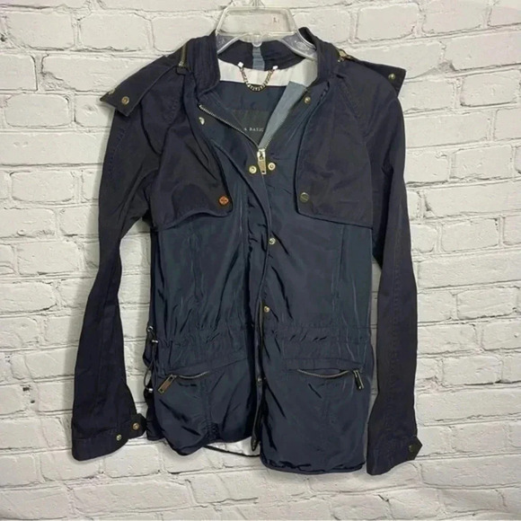 Zara Basic Women’s Navy Utility Jacket size XS - Picture 1 of 13
